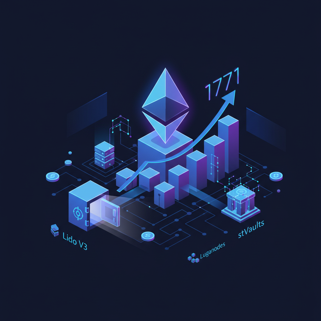 Ethereum Jumps as Lido V3 Opens New Institutional Staking Channel