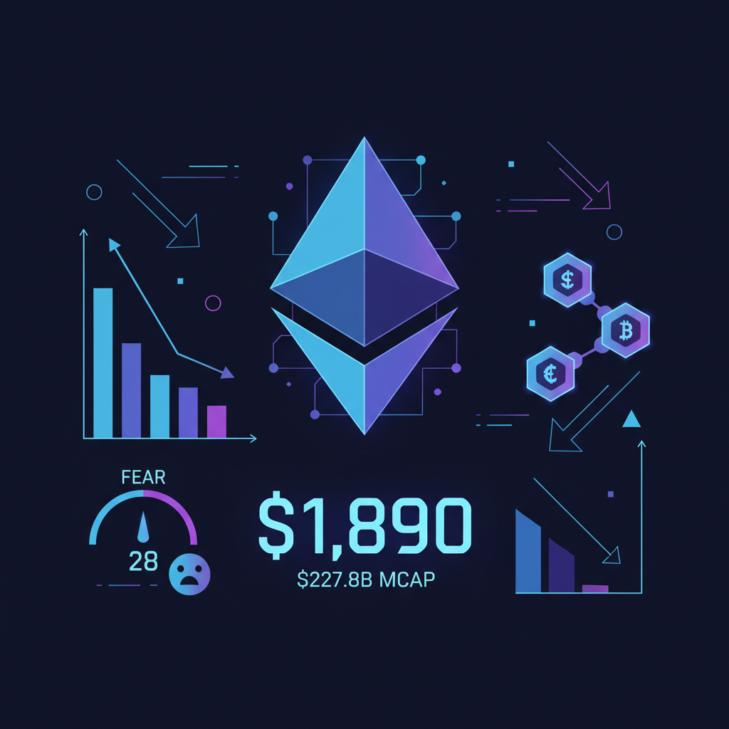 ETH at $1,890: Fear Dominates as Traders Await Verified Catalysts