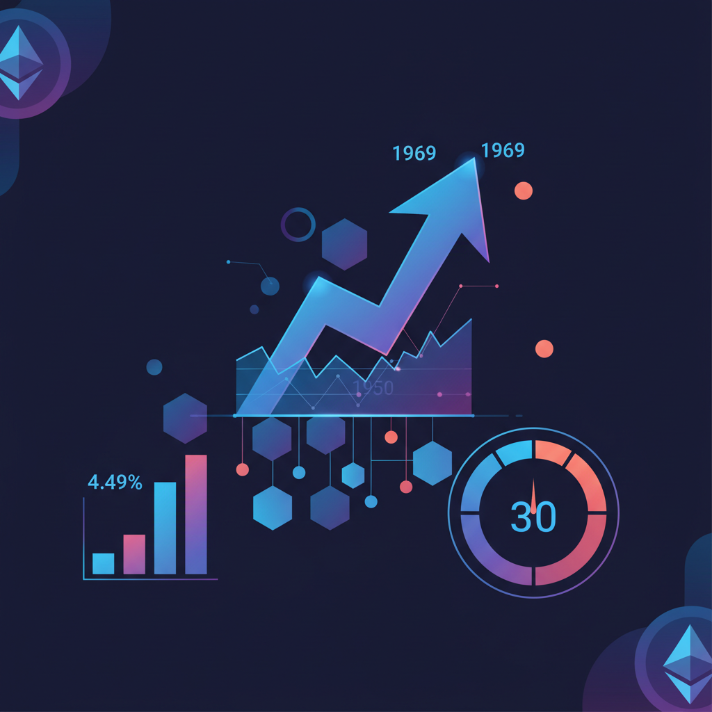 Ethereum Breaks $1,950 Barrier, Hits $1,969 as Fear Index Stays at 30