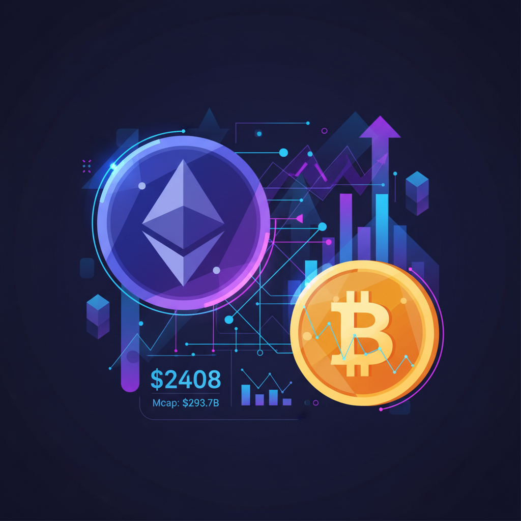 ETH vs BTC: Ethereum Holds $2,400 as Traders Weigh the Cross